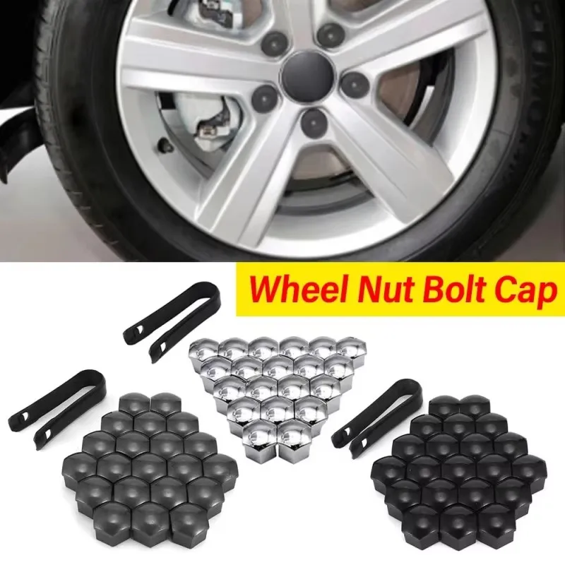 20/40/80Pcs Car Wheel Nut Caps Auto Hub Screw Cover 17/19/21mm Bolt Rims Exterior Decoration Special Socket Car Tyre Protection