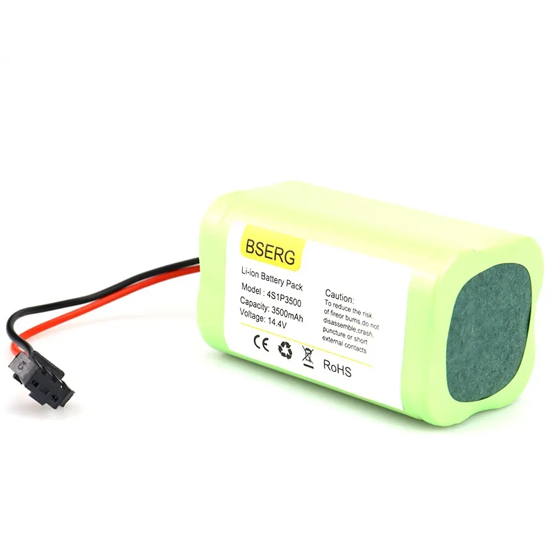 New Li-ion Battery 3500mAh, 14.4V Battery for Robot Vacuum Cleaner INR18650 M26-4S1P, DEXP MMB-300 Accessory  Battery