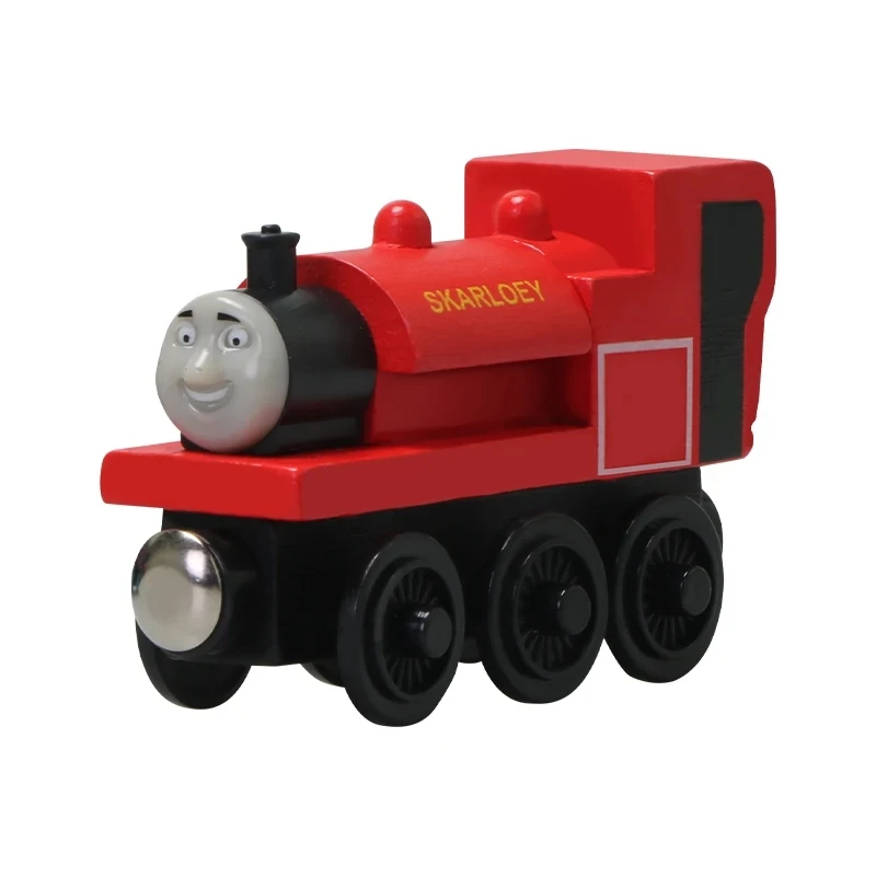 Tren de madera de Thomas y sus amigos para niños, juguetes educativos, regalos de cumpleaños