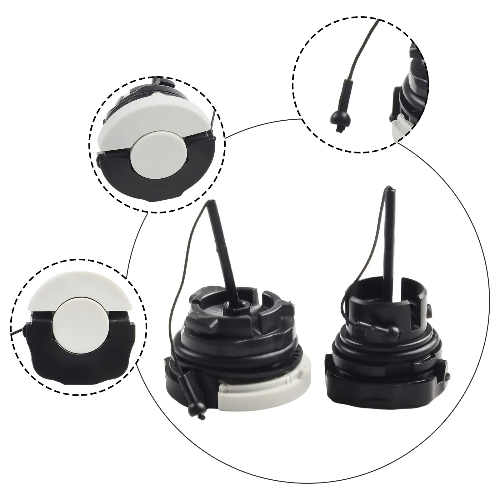 Oil and Fuel Tank Cap Set Designed for Chainsaw MS171 MS181 M11 M31 M41 M51 to Maintain Proper Tank Pressure and Functionality