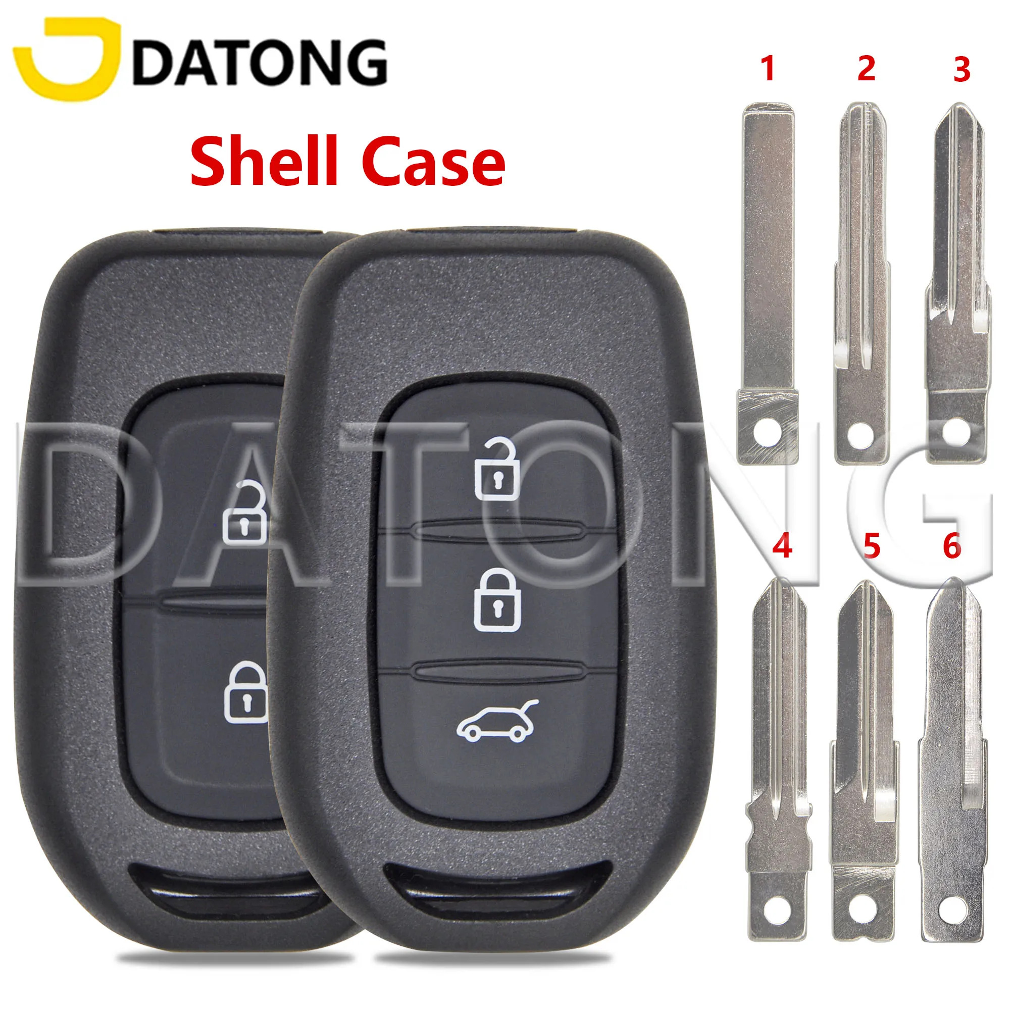 Datong World Replacement Car Remote Key Shell Case For Renault Duster Sandero Dacia Logan Lodgy Dokker Trafic Clio4 Master