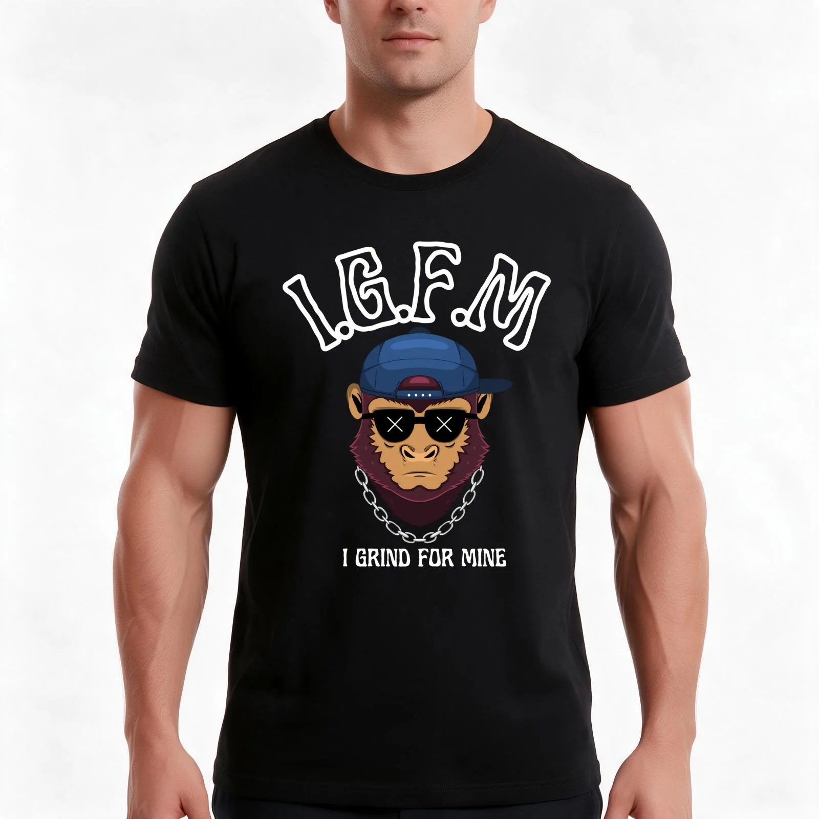 I Grind For Mine T-Shirt Summer Casual Cotton Tee Oversized Streetwear Tops Vintage Graphic Print Loose Fit Short Sleeve