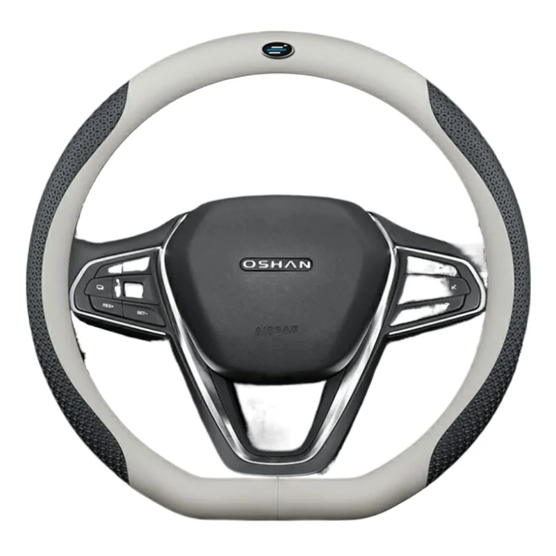 الكربون جلد الغزال غطاء عجلة توجيه سيارة ل Changan Oshan X7 PLUS 2022 2023 2024 2025 2026 اكسسوارات #6