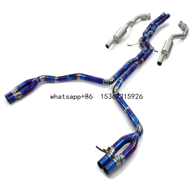 Titanium Alloy Exhaust Pipe For Audi C7 S6 S7 RS6 RS7 4.0T Exhaust Catback