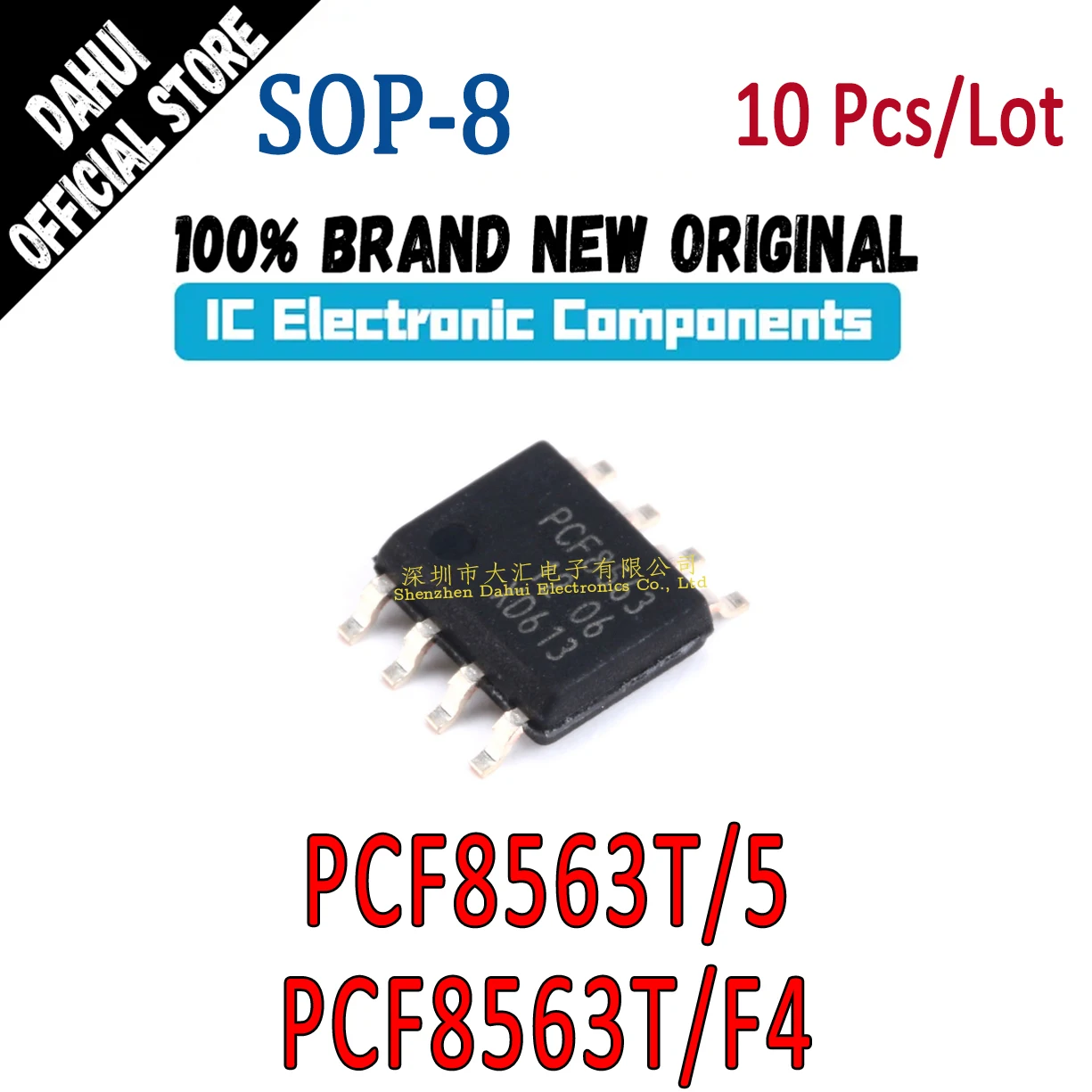 

10Pcs PCF8563T/5 PCF8563 PCF8563T/F4 8563T SOP-8 chip IC new original