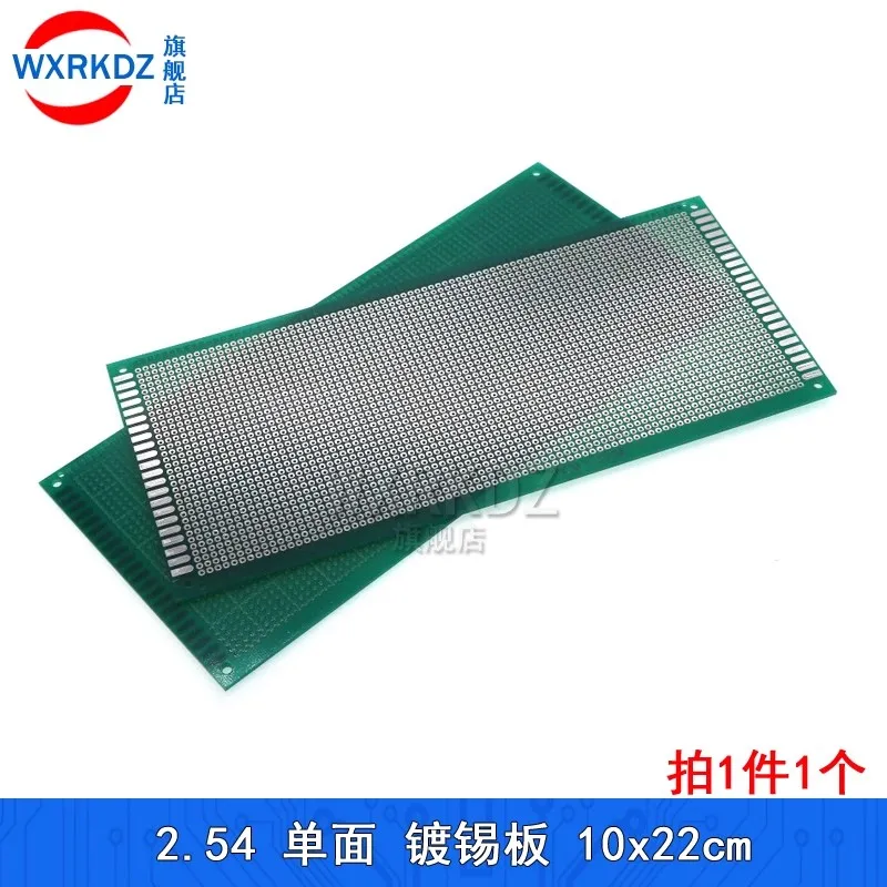 

PCB 10x22 CM Single Sided Copper Prototype DIY 2.54mm Universal Printed Circuit IC Board 10*22cm Breadboard Plate 100*220mm