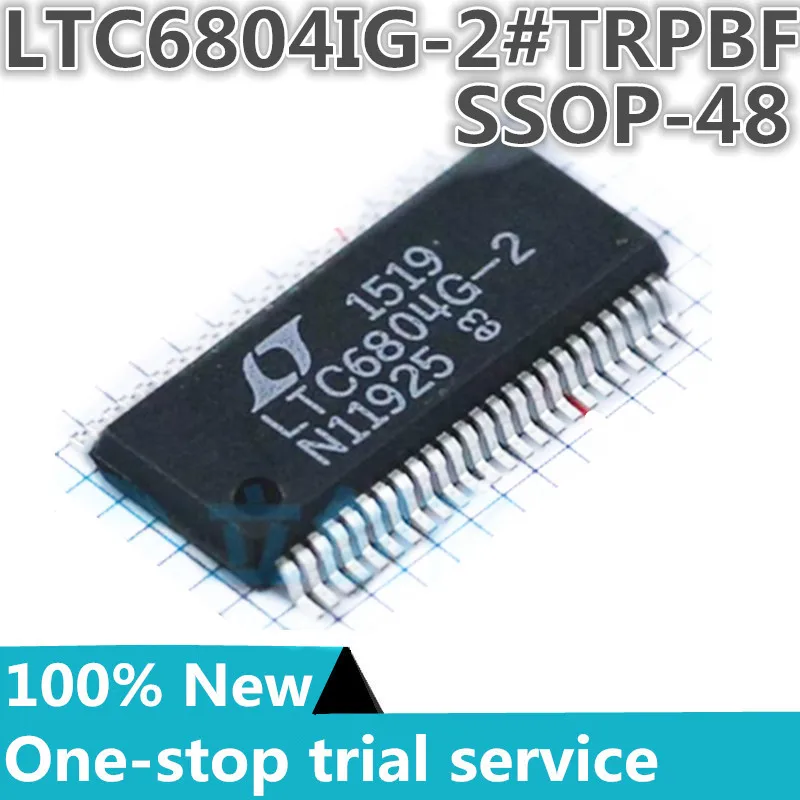 

2-100PCS %New original LTC6804IG-2#PBF LTC6804IG-2#TRPBF LTC6804G-2 Battery monitor IC Multi-Chemical SSOP-48