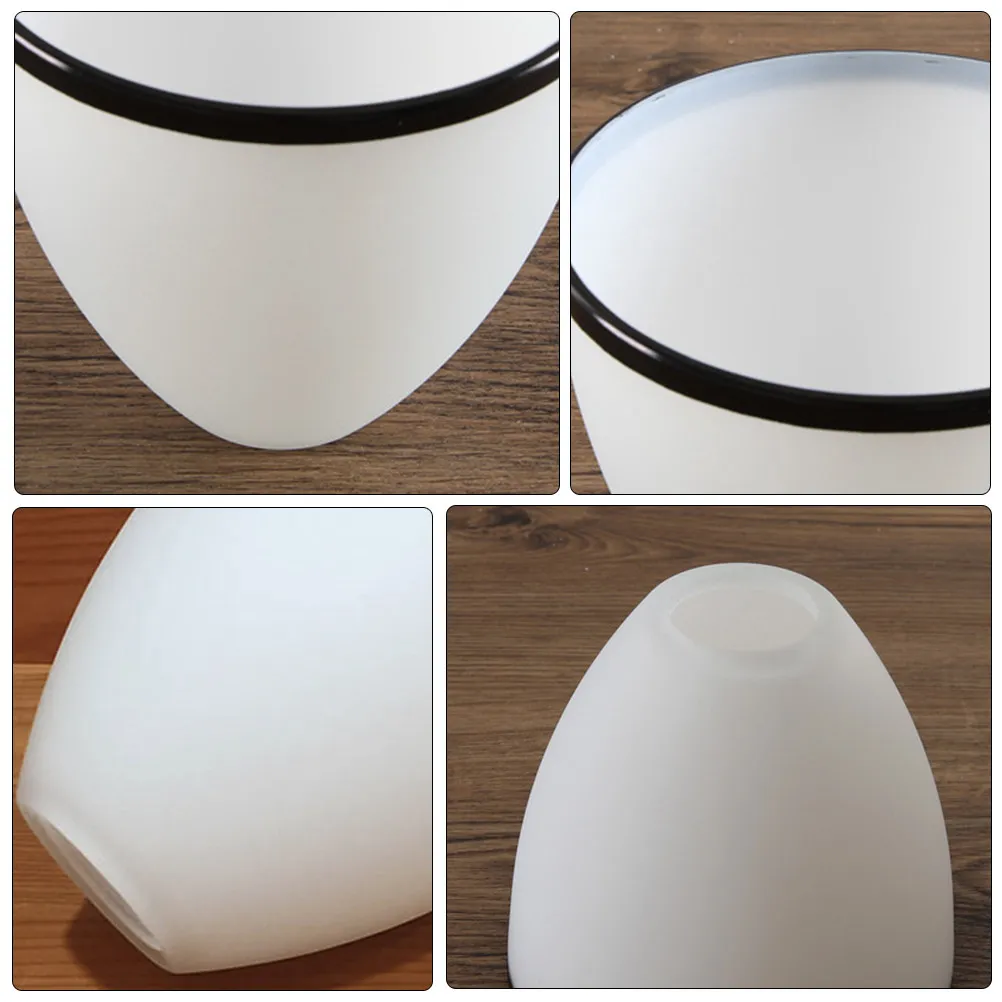 1Pcs Simple Lamp Cover Glass Light Screen for Bedroom Living Room Study Soft Light Diffuser Safe Healthy Hygienic Lamp Accessory