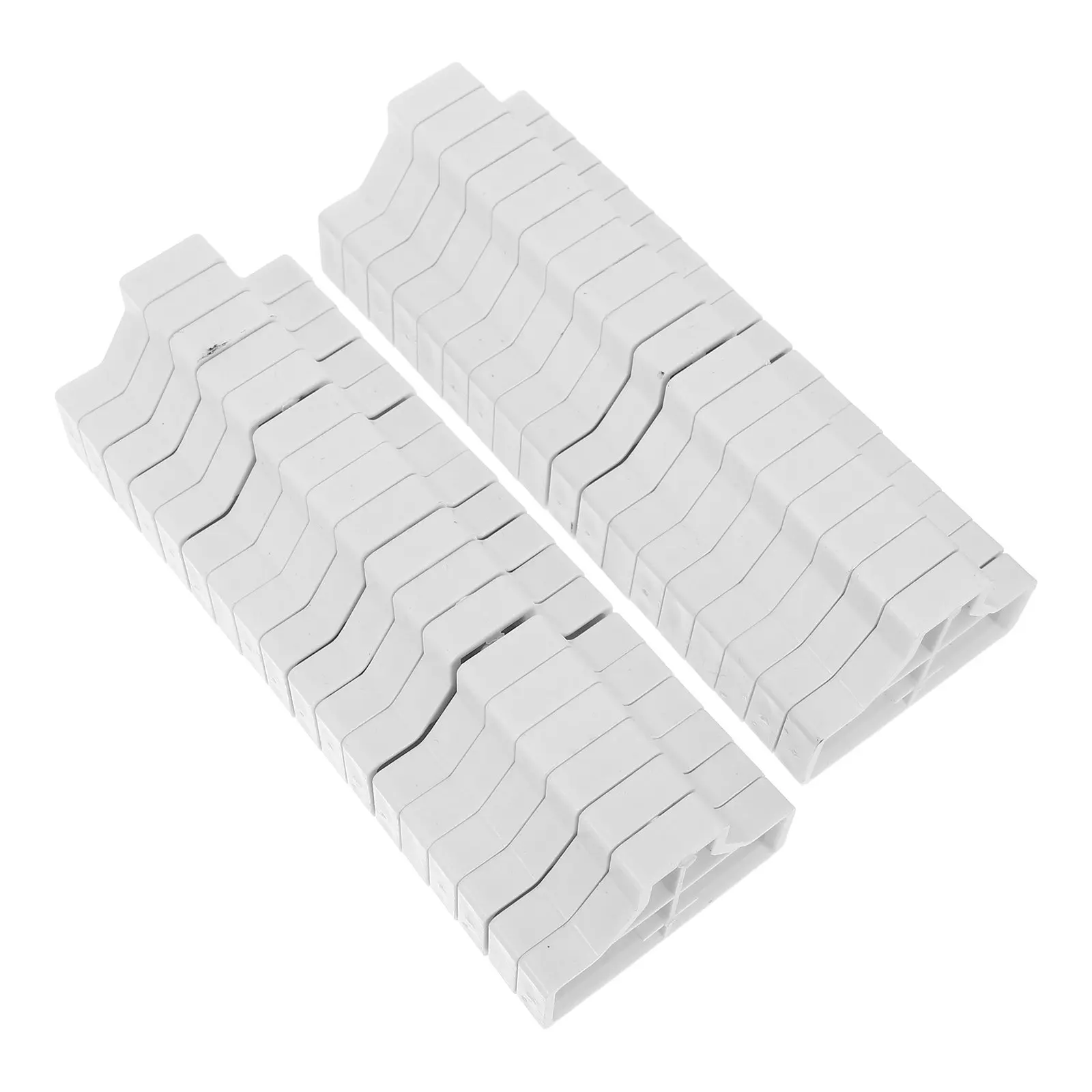 

50Pcs Cabinet Door Hydraulic Hinge Gaskets Plastic Spacer 2.09x1.57 Concealed Soft Close Buffer Plates Cabinet Hinge Spacer