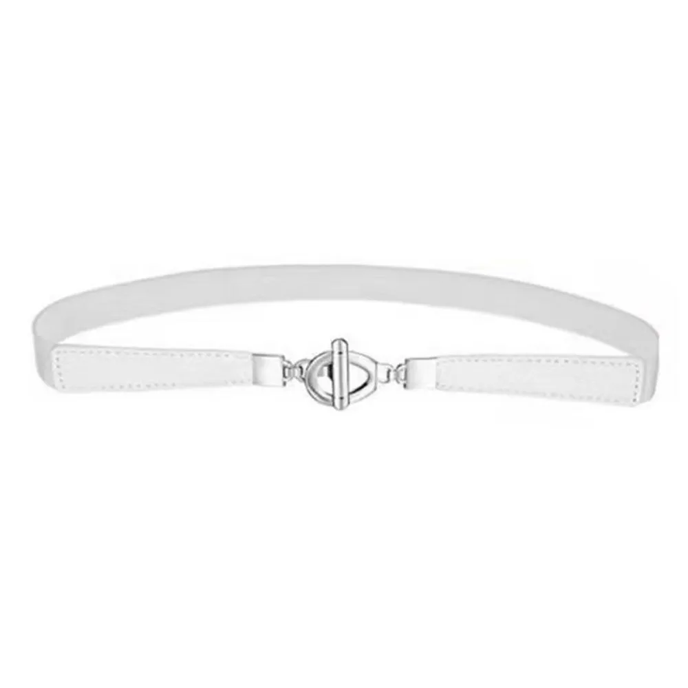 Trend Simple Women's Elastic Belt Casual Stretch Waistband Hook Buckle Waist Strap Women