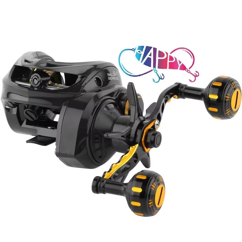 

Новый подшипник 6 + 1BB, максимальная тормозная сила, колесо с каплями воды 16 кг, высокоскоростное соотношение 6,3:1, высокоуглеродистая рыболовная катушка с приманкой