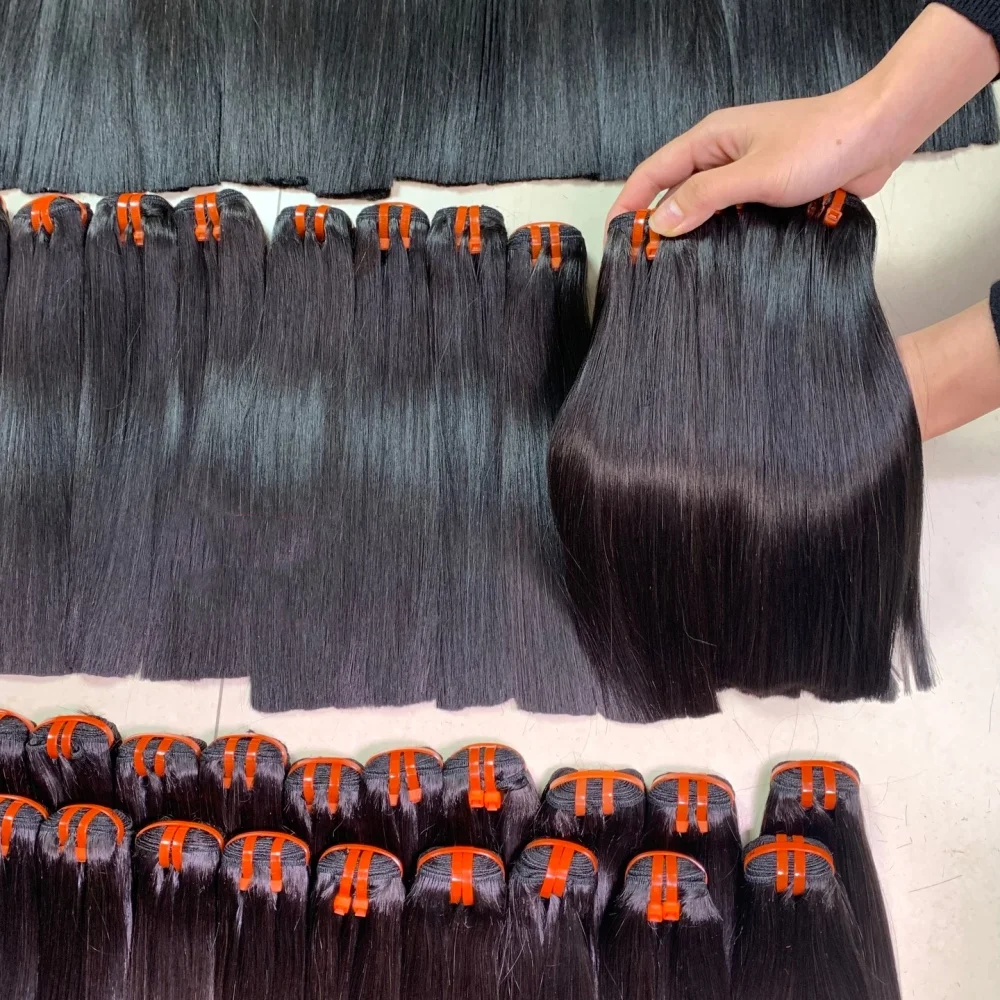 

Натуральные необработанные волосы 20A Super Double Drawn Bone Straight, 100% натуральные человеческие волосы, пучки для наращивания, натуральный цвет