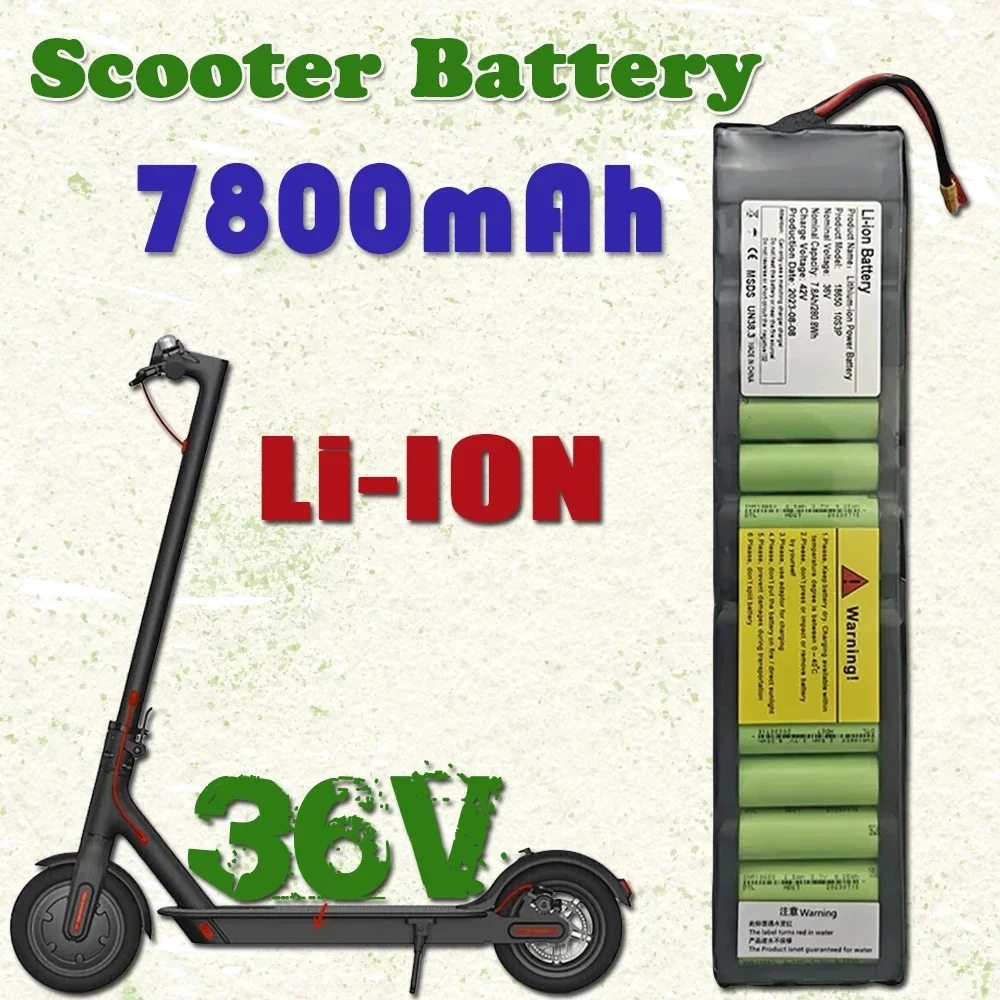 

New 36V 7800mAh battery For Xiaomi M365 M356 Pro Special battery pack 36V Li-ion battery 42V 7800mAh