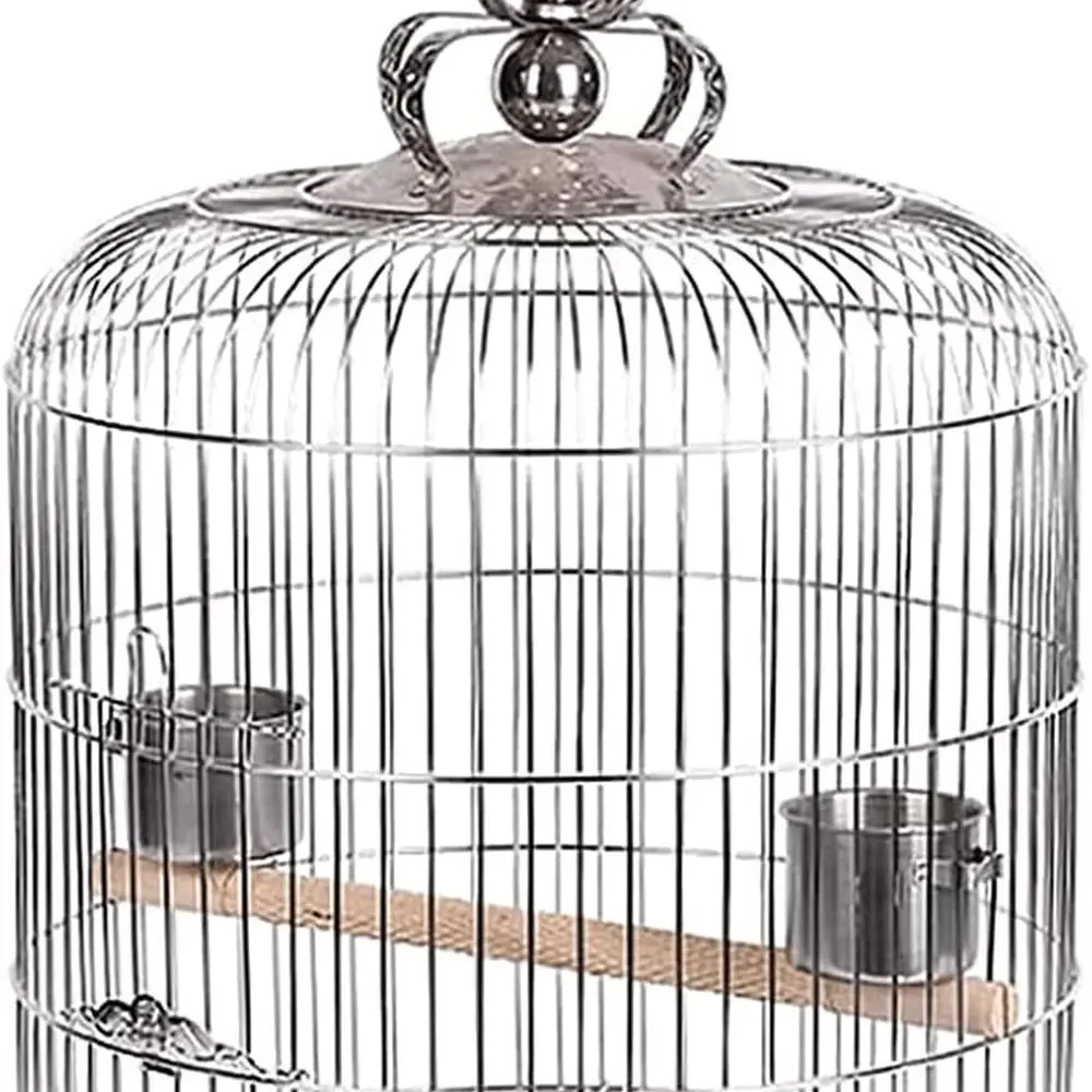 

Portable Outdoor Hanging Bird Cage for Home and Garden, Easy Clean, 42cm/16.5in Novelty Birdcage