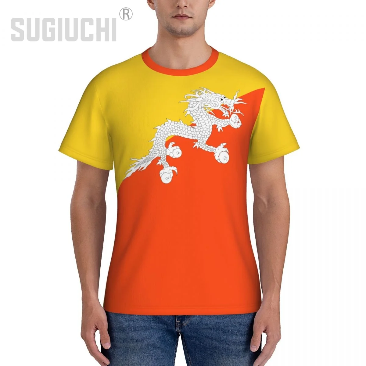 Tight Sports T-shirt Bhutan Flag Bhutanese 3D For Men Women Tees jersey Clothes Soccer Football Fans Gift Patriotic T shirt