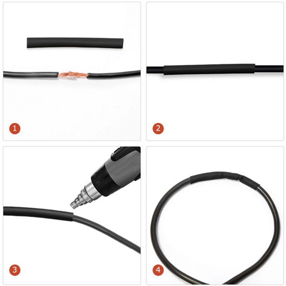 328-656 Stück Schrumpfschläuche Thermobeständiges Rohr Schrumpfverpackungsset Elektrischer Anschluss Draht Kabel Isolierschlauch – Detail 7