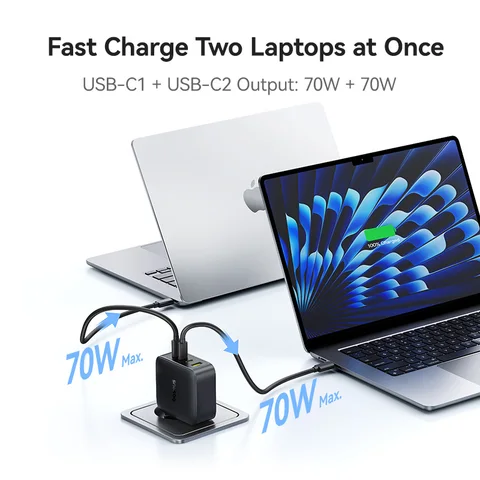 Зарядное устройство Baseus 140W PD, USB-C, быстрое зарядное устройство для MacBook, планшетов, телефонов, для iPhone 17, 16, 15