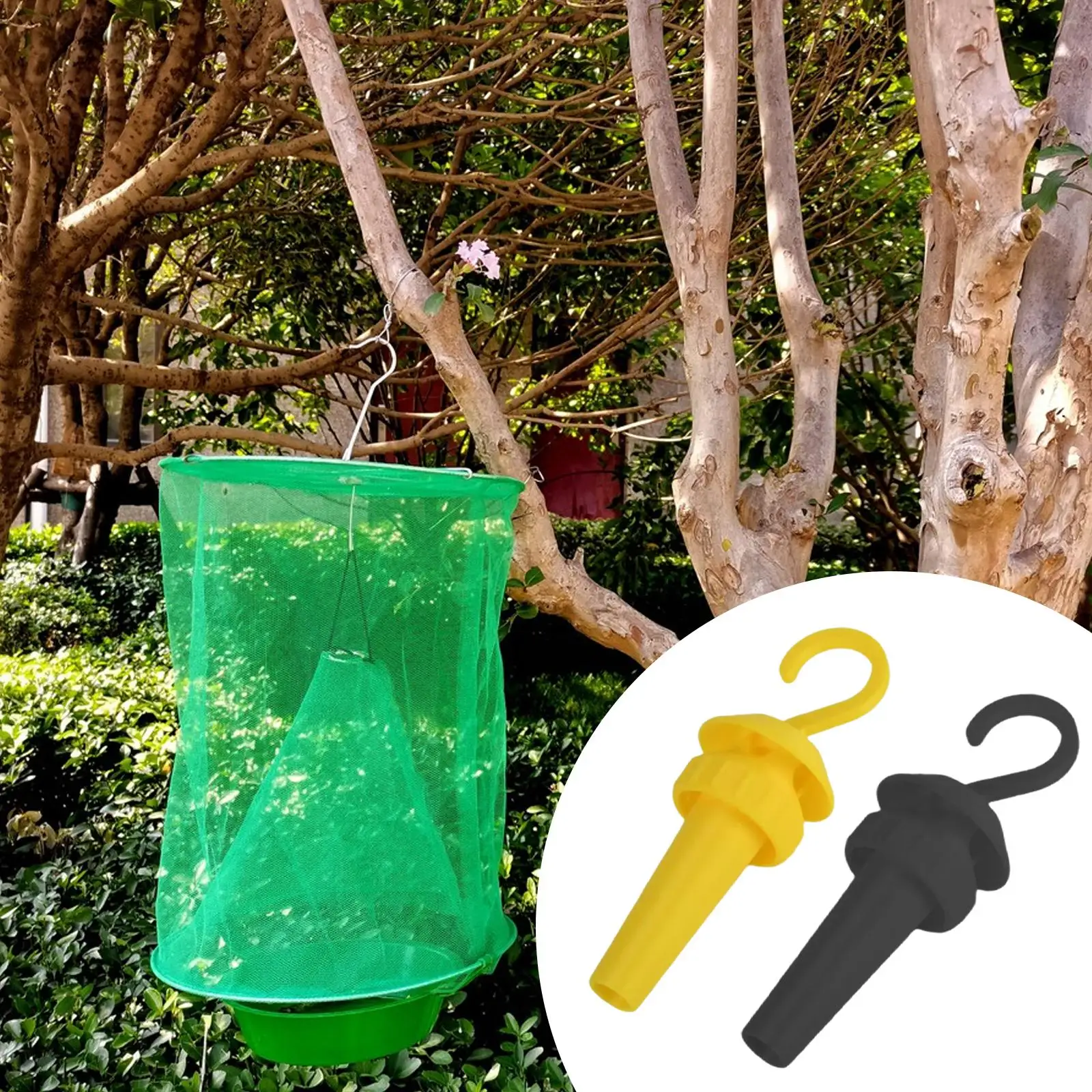 

Пластиковая ловушка для ос, желтая ловушка для курток, многоразовая ловушка для парков, кемпинга, сада