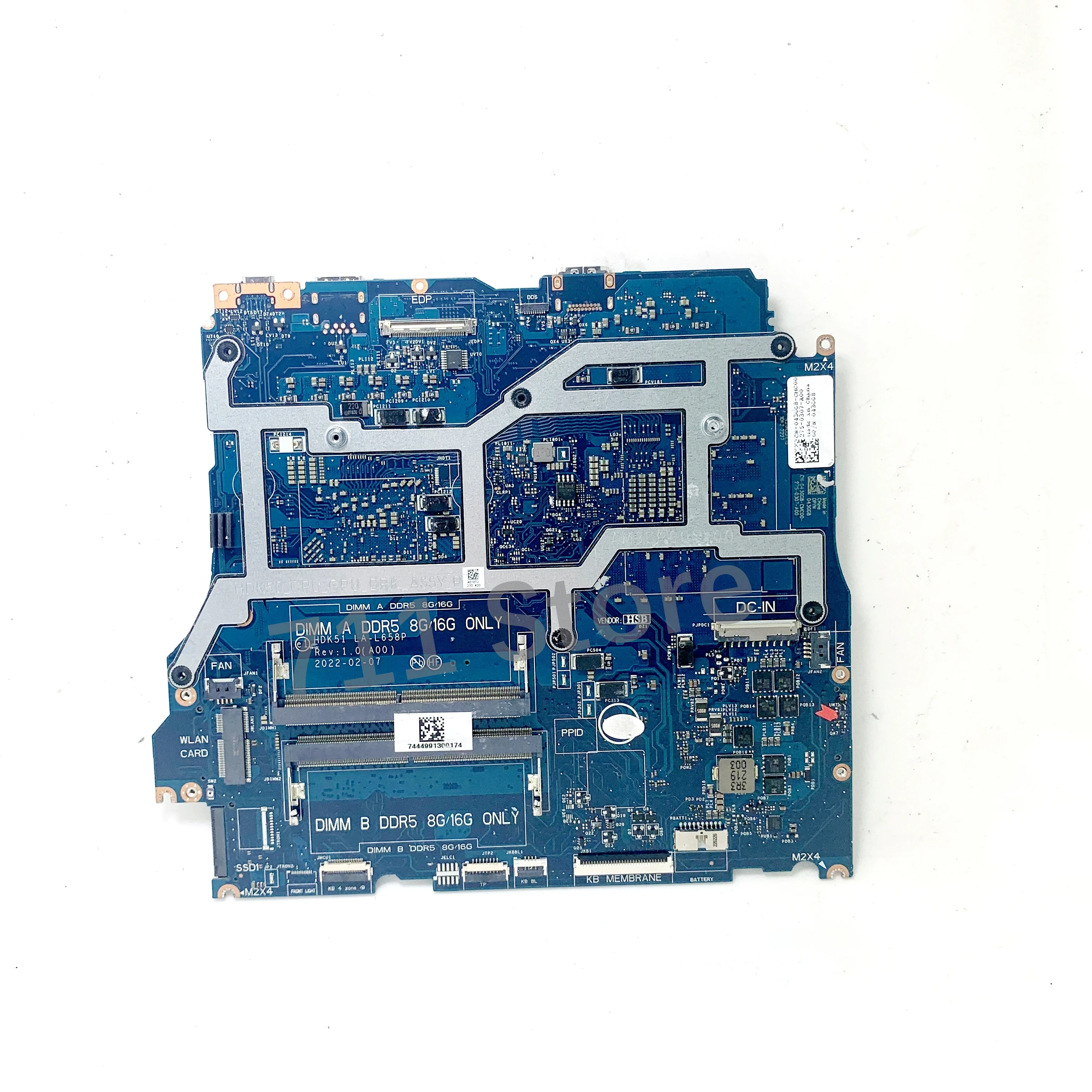 HDK51 LA-L658P CN-043GG8 043GG8 43GG8 For DELL G15 5525 Laptop Motherboard W/ Ryzen 7 6800H CPU GN20-P1-A1 RTX3050TI 100%Test OK