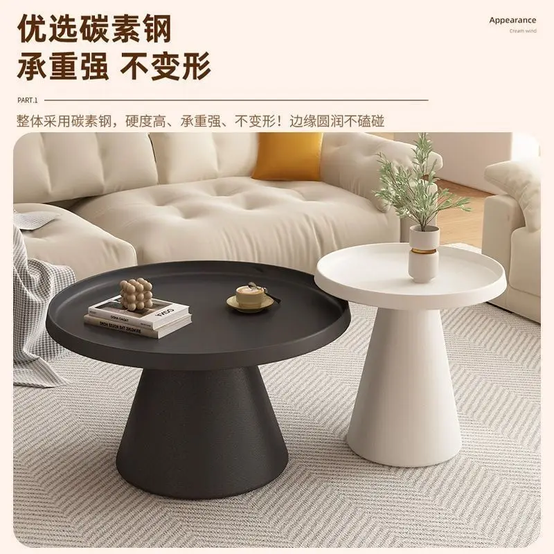 Moderno nórdico simples mesa de centro ferro forjado pequeno apartamento sala estar casa internet celebridade criativo luz redonda luxo