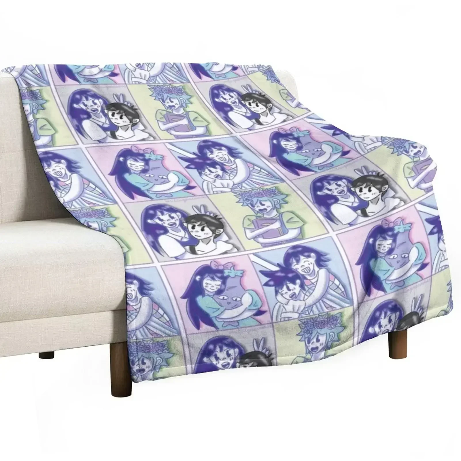 Omori Gang Throw Blanket Bed Soft Personalized Gift Polar Hairy Blankets For Sofas Blankets