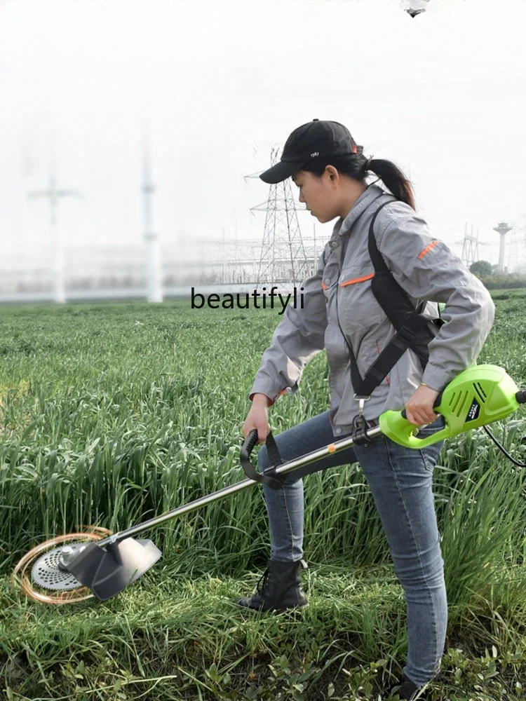 

ss newLithium Electric Lawn Mower Multi-Functional Garden Land-Opening and Soil-Loosening Hoe Electric Lawn Mower Brush Cutter