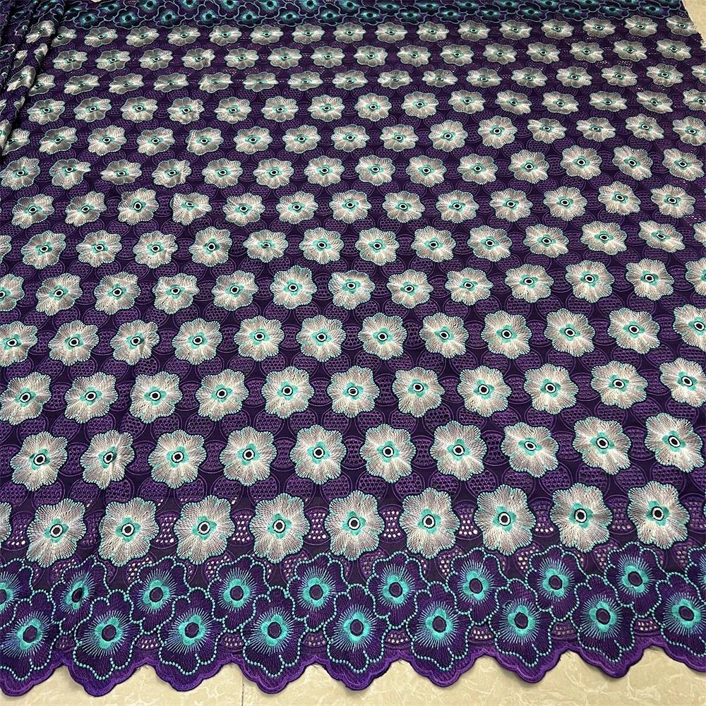 2024,African Nigerian Tulle Lace Fabric,for Sewing Wedding Party Gown Dress, High Quality,Embroidered Cotton Damask, 5Yard
