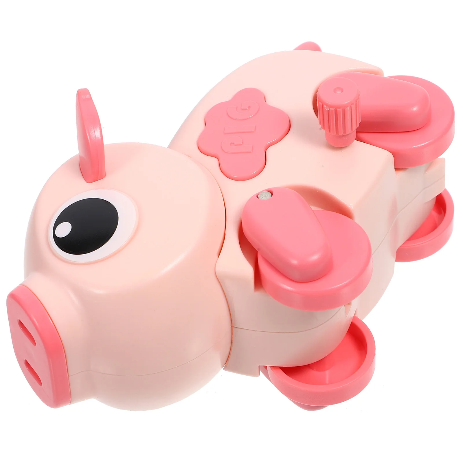 Clockwork Animal Wind Up Pig Plaything Vibrant Crawling Gift Party Favor for Kids Baby Coordination Motor Skill Development
