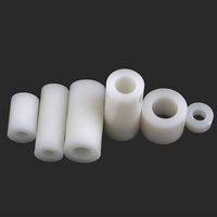 OD 14/16/18mm White Plastic Nylon Column ID M8 M10 M12 ABS Non-Threaded Spacer Insulation Washer Round Standoff Support