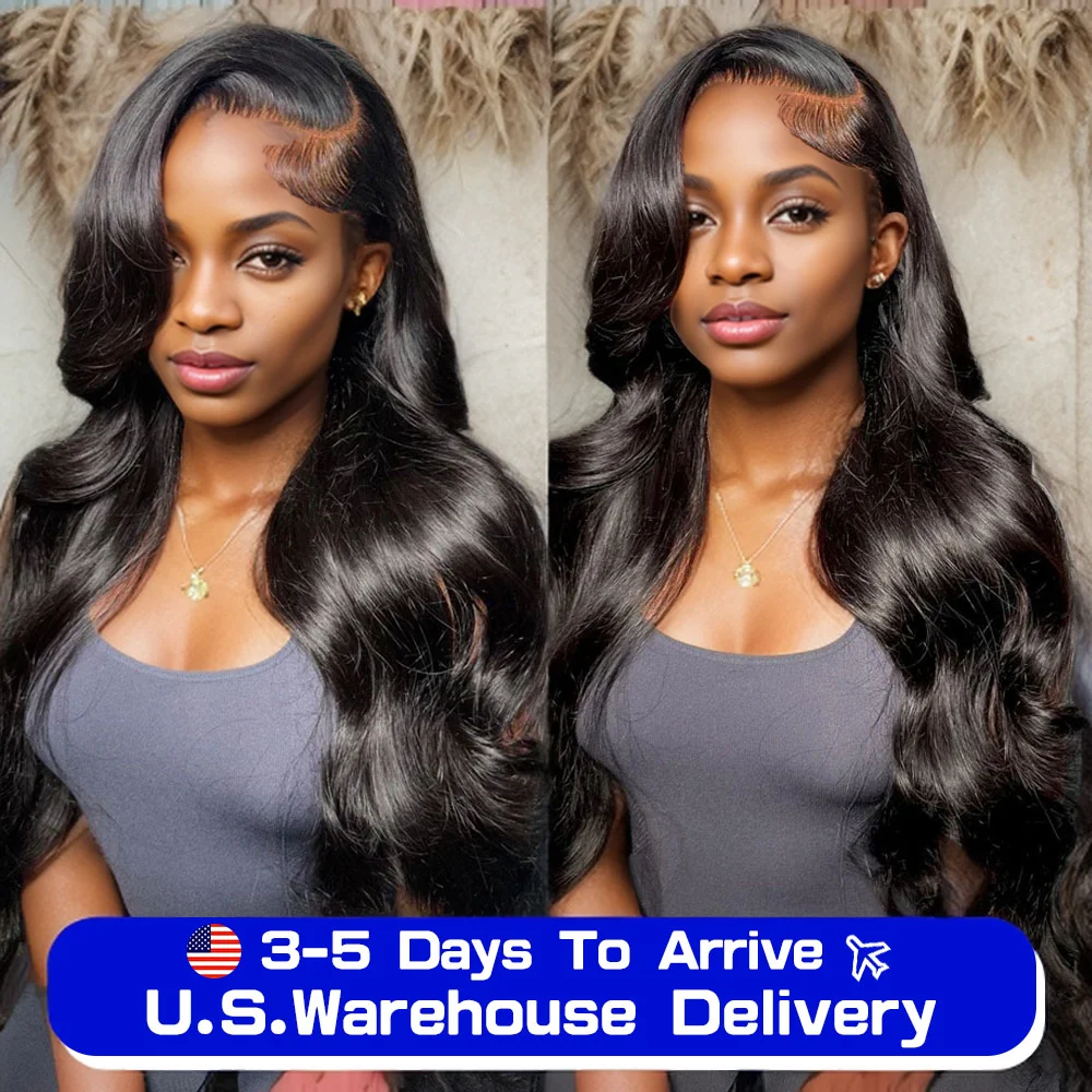 Body Wave Lace Wig 13x6 Lace Frontal Human Hair Wigs Brazilian 40 inch Loose Water Wave 13x4 Lace Closure Wig for Black Women