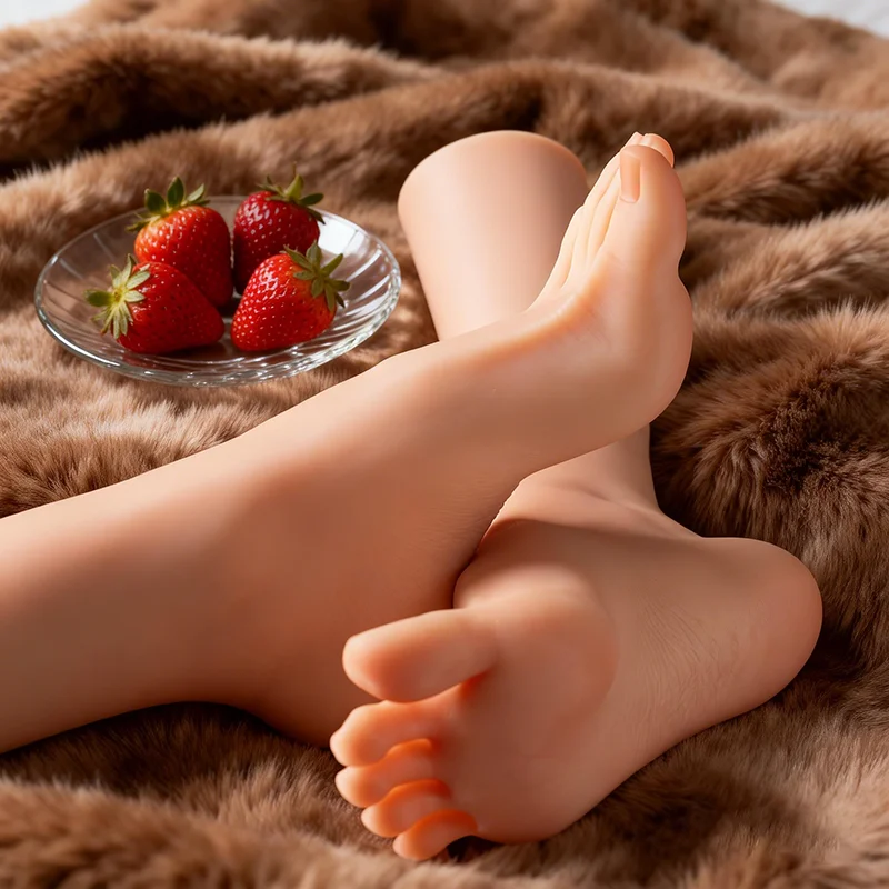 Lifelike Silicone Foot Model Large Adult Mold Feet Ideal for Fashion Art Collectors Shoes Socks Shooting Props 26.5 cm TG4300