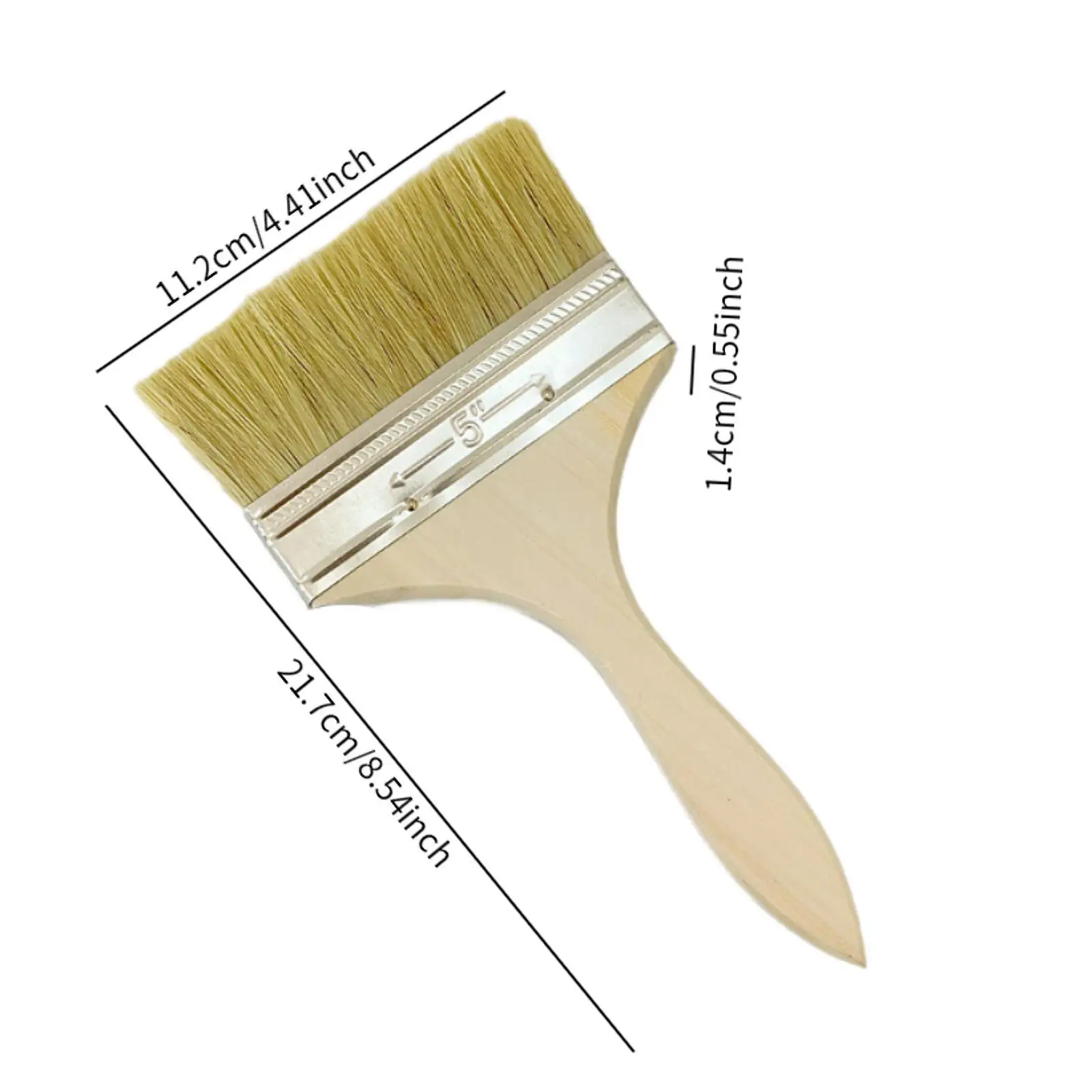 Кисть из щетины, принадлежности для художественных ремесел, плоская кисть для лака, масляной кладки