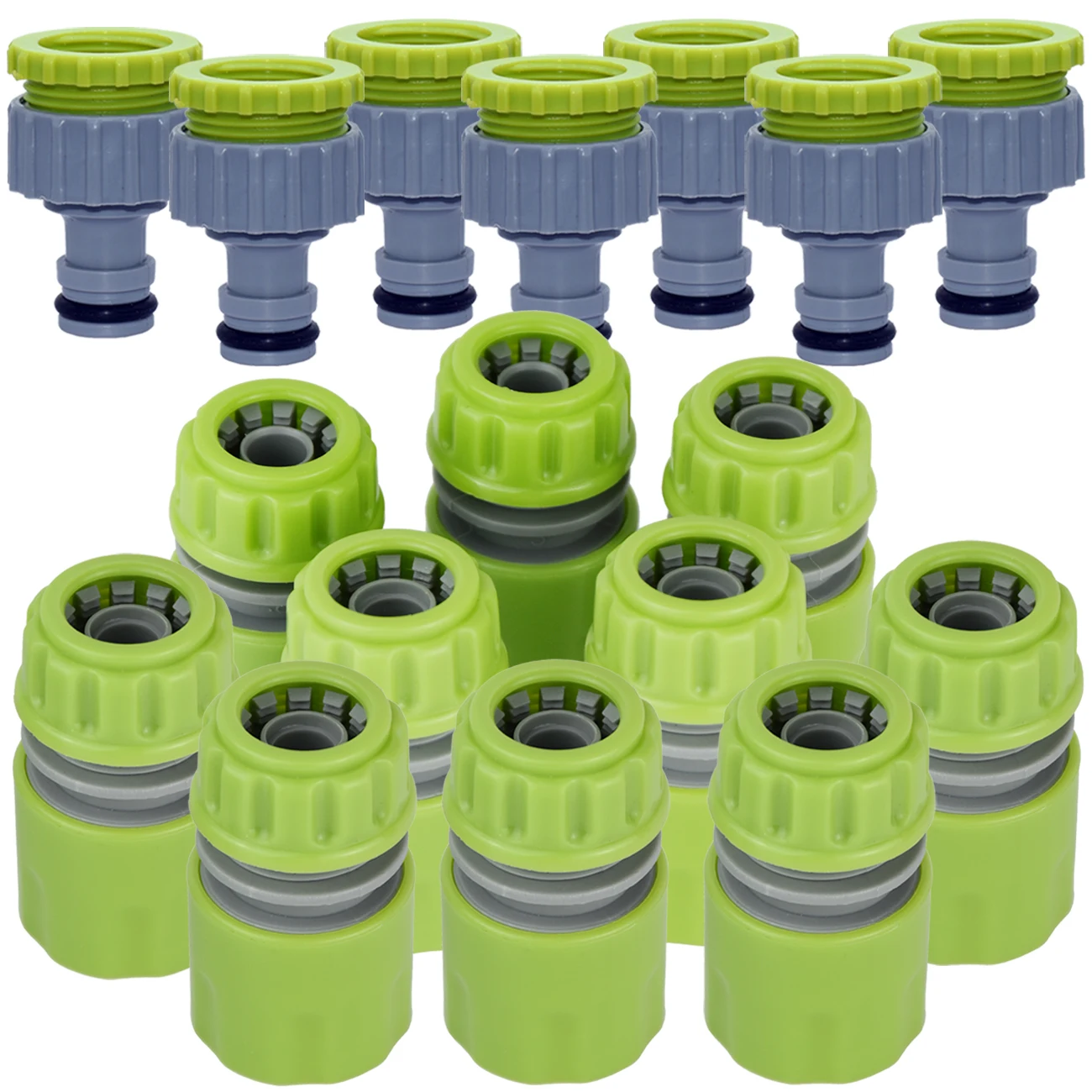 SPRYCLE Greenhouse 10PCS 1/2 3/4 inch Watering Tap Adapter Garden Water 16mm Hose Pipe Connector Quick Connect Fitting Repair