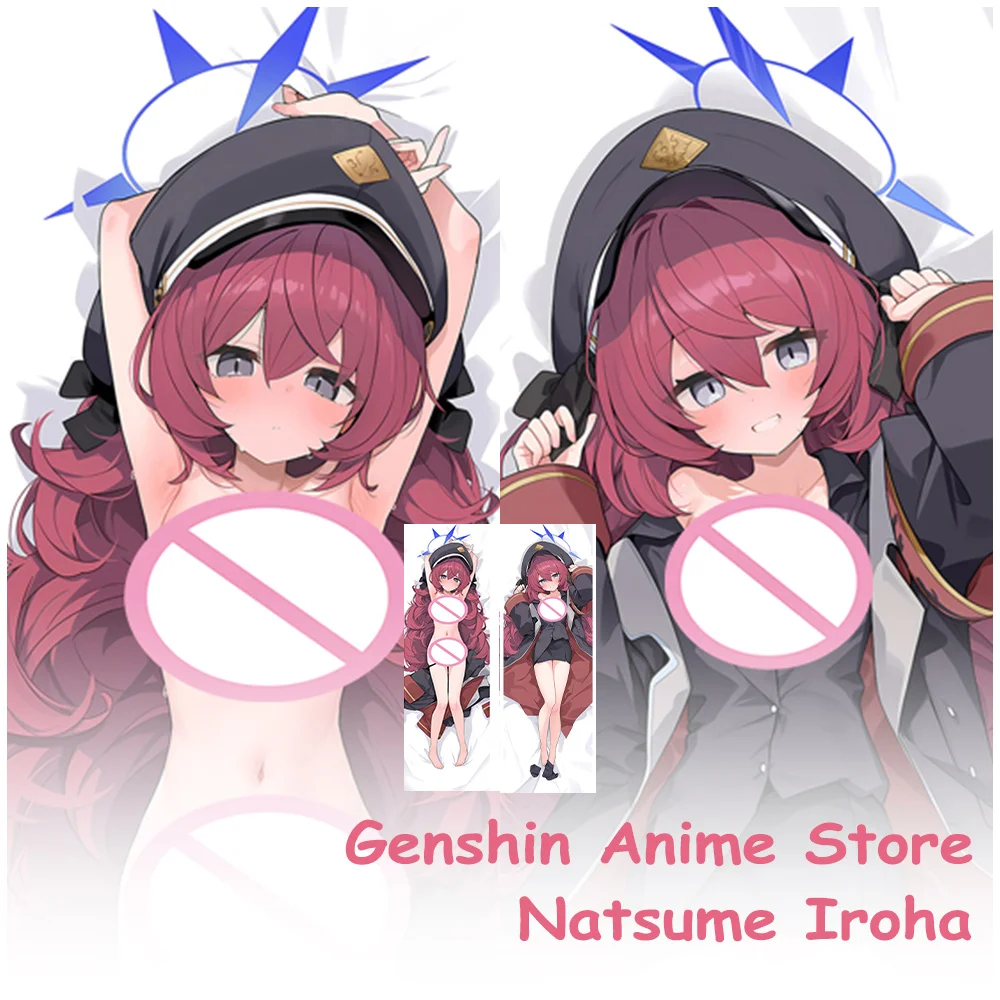 

Dakimakura Blue Archive Natsume Iroha, обнимающая наволочка для тела, реквизит для косплея, аниме, двухсторонние наволочки с принтом отаку