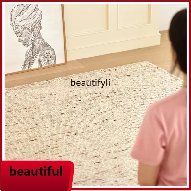 

F132 Modern light luxury original imported handmade wool blanket living room bedside blanket coffee table blanket simple