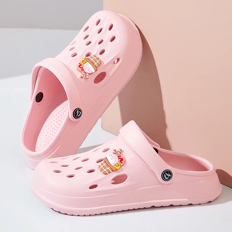 Zapatos antideslizantes de suela gruesa personalizados, zapatillas de playa resistentes al desgaste para exteriores, primavera y verano, 2024