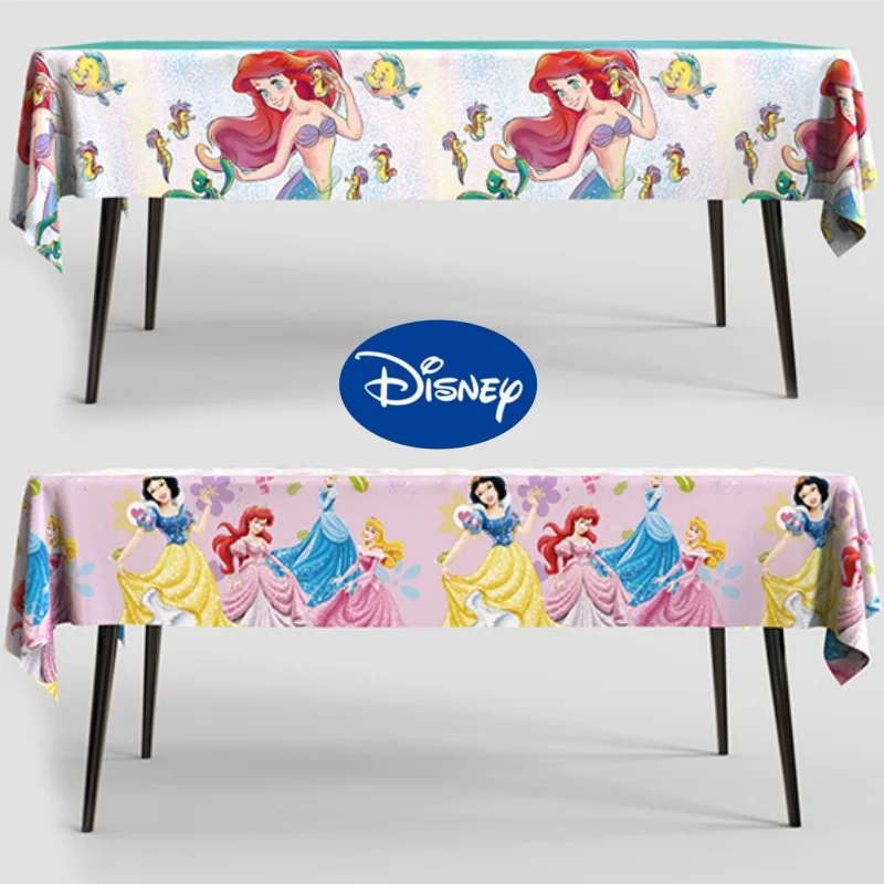 

Disney Princess Spiderman Mermaid Encanto Mirabel Tablecloth Decorations Baby Shower Birthday Party Decor Kids Party Supplies