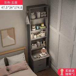 Bedside cabinet bookshelf combination, household small bedroom bedside cabinet, narrow slit small bookshelf, wall storage