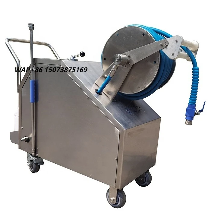 Portable 304 Stainless Steel High Pressure Water Jet Pump 200 Bar Foam Cleaner Food Plant Highly Efficient Cleaning Solution