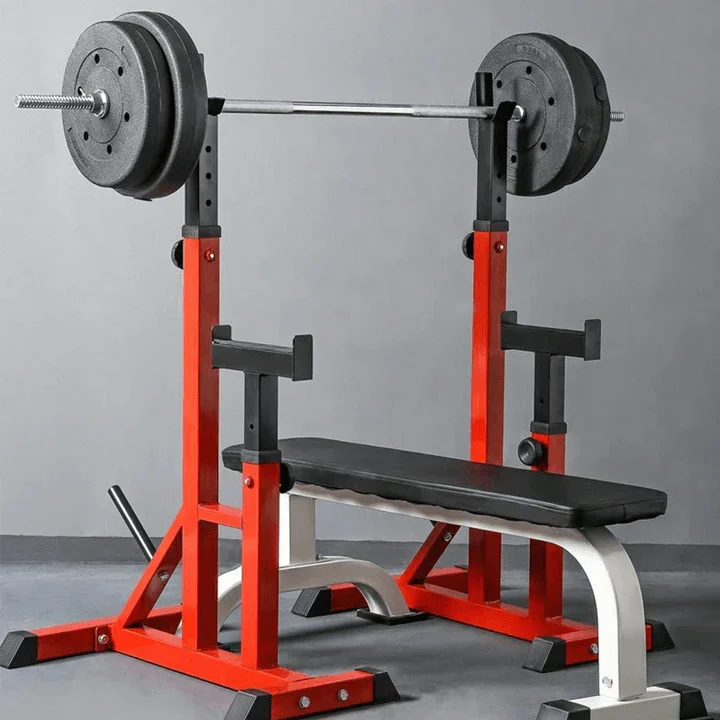 Weightlifting squat rack force 300kg muscle training barbell rack bench weightlifting folding rod home gym fitness equipment