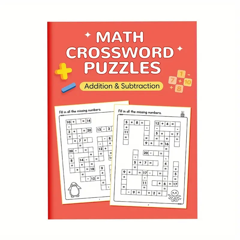 A 32-page A4-sized math addition and subtraction game with a grid of 20 or less, a daily practice of oral arithmetic