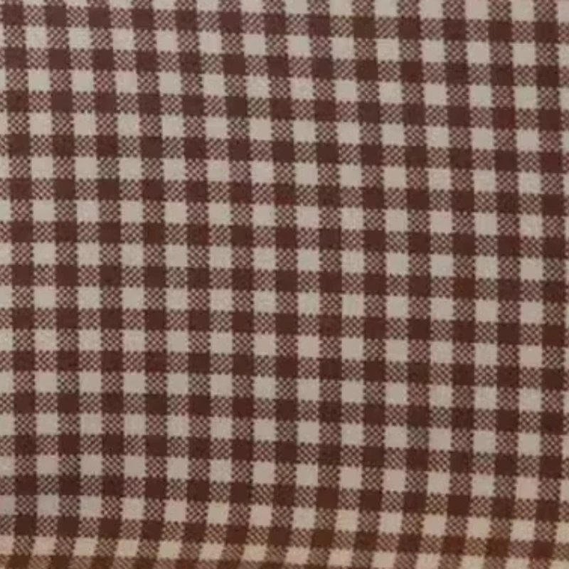 Floral Yarn Dyed Plaid Cotton Linen Fabric Vintage Soft for Shirt Women Dress DIY Tablecloth Pillow Bedding Fabric for Sewing