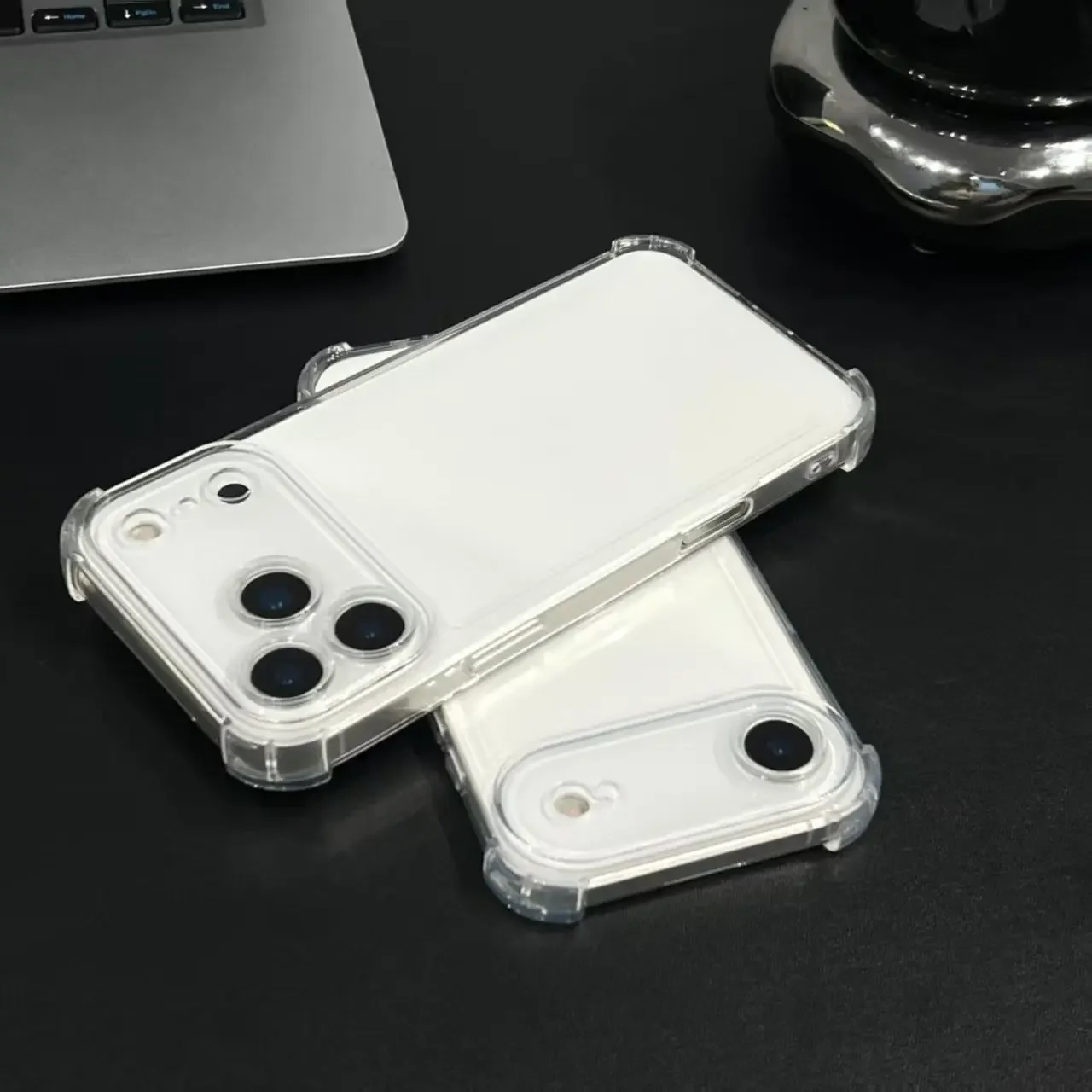 حافظة شفافة مضادة للسقوط لهاتف آيفون 17 برو ماكس حافظة شفافة لهاتف آيفون 17 برو حافظة لهاتف آيفون 17 إير سوفت تي بي يو