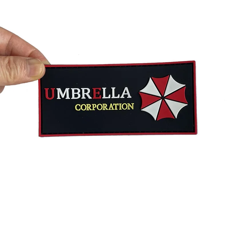 Umbrella Corporation, Biochemie-Taktikabzeichen, Kleidungsapplikation, gestickter Aufnäher, PVC-Gummiaufkleber, Militärrucksack-Aufkleber – Detail 3