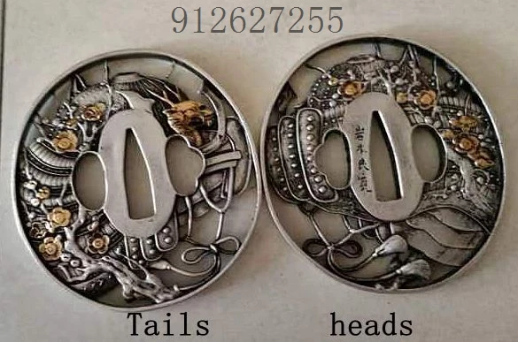 

Hige, золотой медный цветок tsuba для японского меча