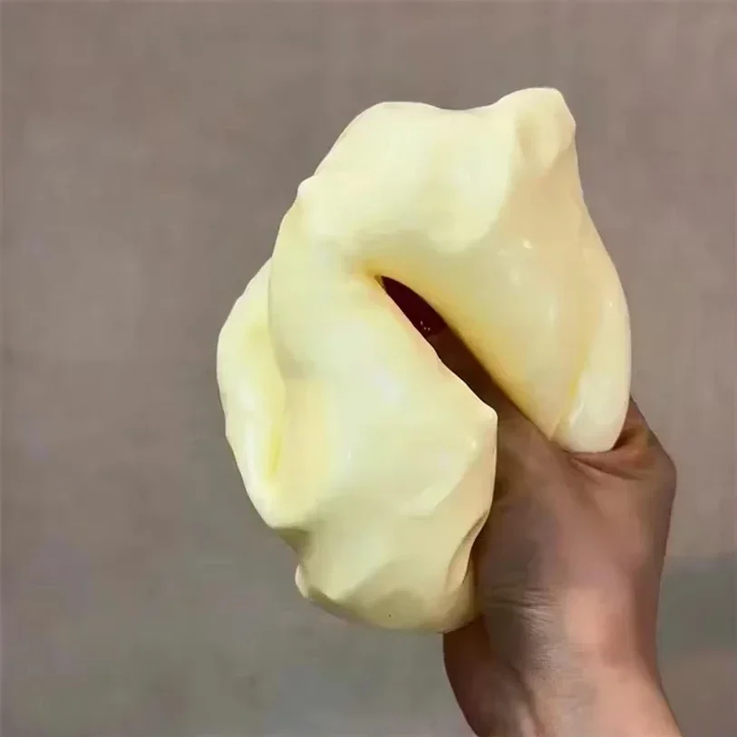 Vaseline-Gefüllter Riesiger Käse-Squishy, Simulierter Quetschbarer Würfel, Langsam Zurückfedernder Stressabbau-Ball, Fidgets, Scherzartikel, Party-Geschenke – Detail 8