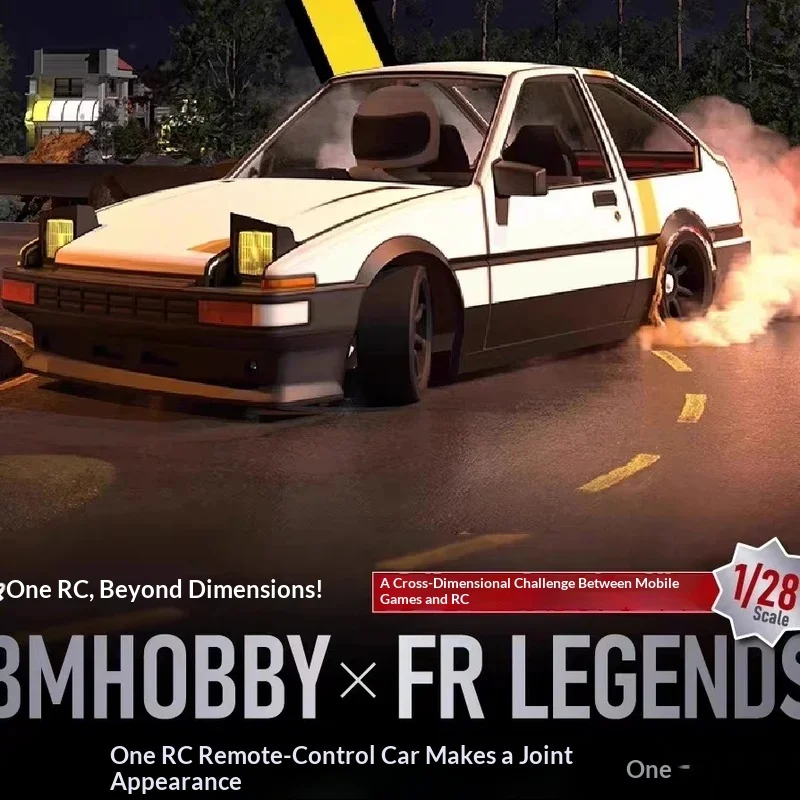 BMRX-FLD mini 1:28 rear-wheel drive drift car RC remote control model car license compatible with Beijing Business AE86 frame FR