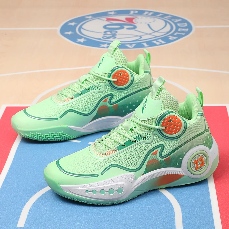 

Пара молодежных четырехсезонных кожаных высоких баскетбольных кроссовок, износостойких и удобных баскетбольных кроссовок, размеры 36-45, CT-901