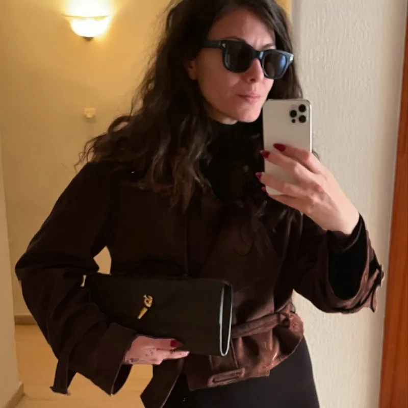 Tuularose Vintage Suède Jas Vrouwen Herfst Mode Nieuwe Solid Lace Up Slanke Jas Jas High Street Luxe Commuter Vrouwen Uitloper