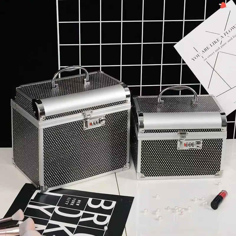 2027 New Fashion Professional Makeup Bag Women Cosmetic Case Female Korean Make Up Organizers Box Jewelry Box Storage Organizer
